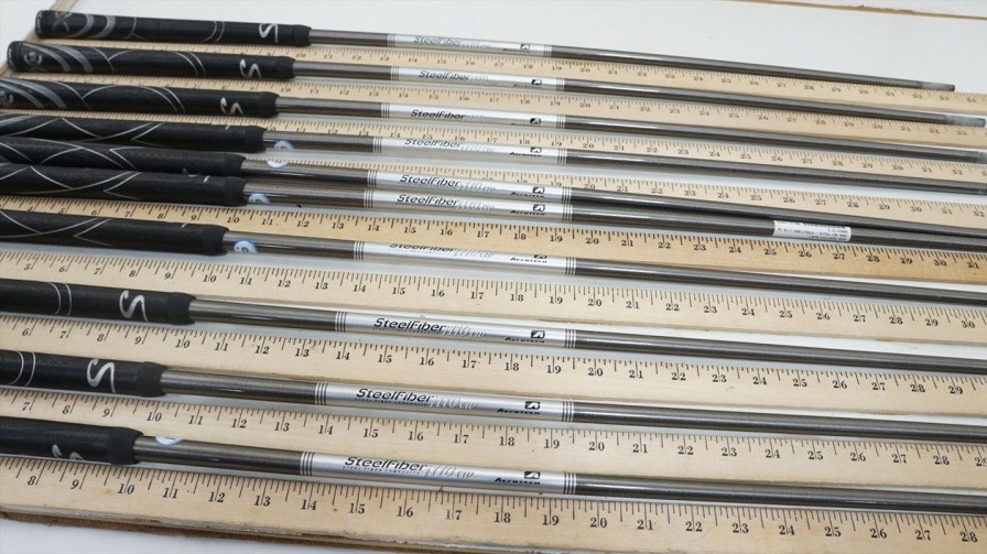 Shaft Sets * | Aerotech Steelfiber I110 Cw 110G Regular 33.5 -37.25 10P Iron Shaft Set 999455