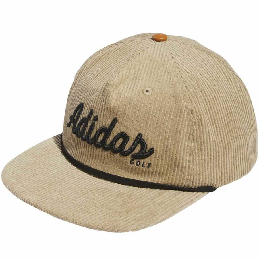 Headwear * | Adidas Cord Leather 5 Panel Hat