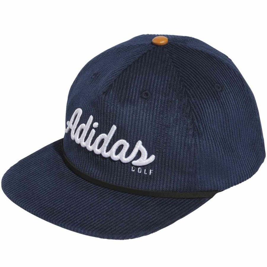 Headwear * | Adidas Cord Leather 5 Panel Hat