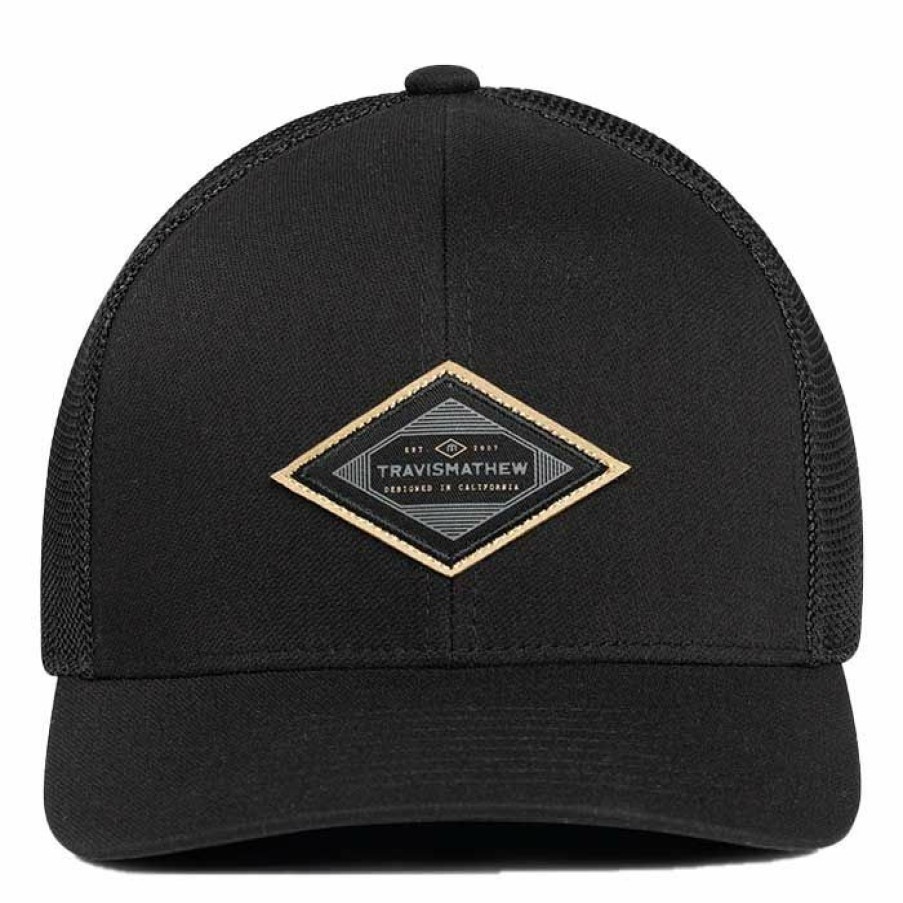 Headwear * | Travismathew Goin Broke Fitted Hat Black