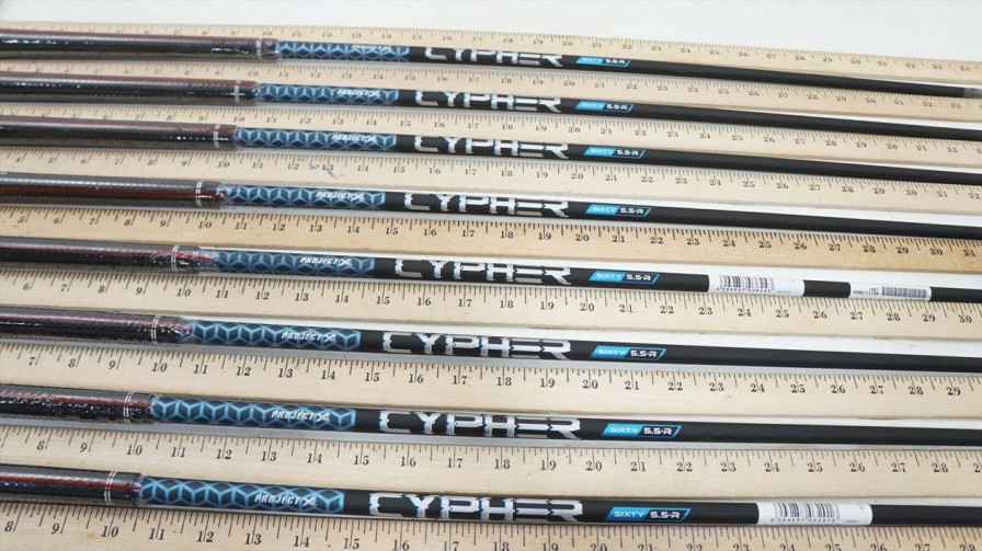 Shaft Sets * | Project X Cypher 60I 5.5 60G Regular 34.75-38.25 8Pc Iron Shaft Set .370 979256