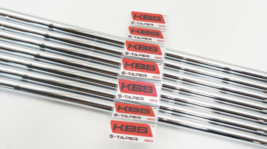 Shaft Sets * | New Uncut Kbs $-Taper 120 Stiff 37.5 -40 4-Pw Iron Shaft Set .355 Taper