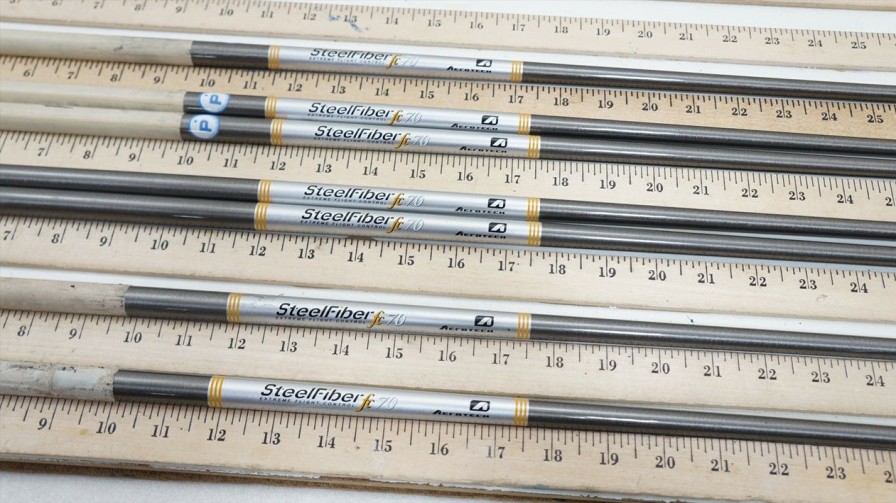 Shaft Sets * | Aerotech Steelfiber Fc70 F3 Pure Regular 33.25 -35.5 Iron Shaft Set .370 948798