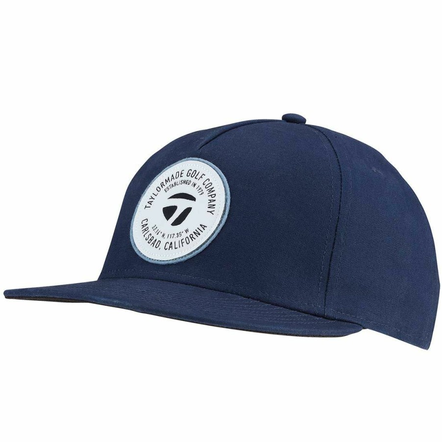 Headwear * | Taylormade 5 Panel Flat Bill Hat