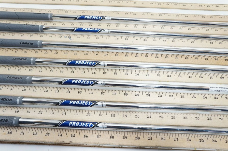 Shaft Sets * | Project X Blue Label 6.0 S 34.25 -37.5 7Pc Iron Shaft Set Pulls .355 1019383