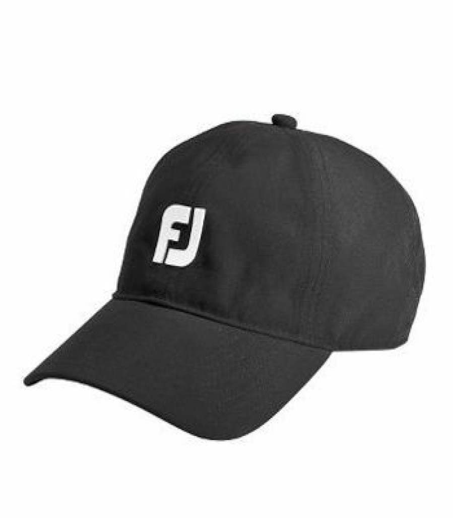 Headwear * | Footjoy Dryjoys Baseball Cap Black