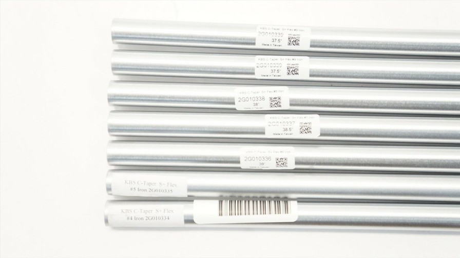 Shaft Sets * | New Kbs Tour C-Taper 125 S+ Stiff+ 37.5 -40 4-Pw Iron Shaft Set .355 Uncut