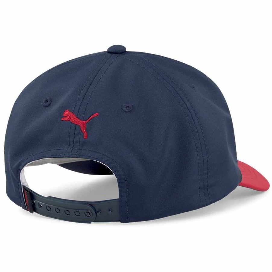 Headwear * | Puma 2022 Retro Rope Snapback Hat White/Navy/Red